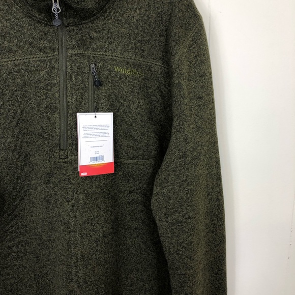 NWT WindRiver Men's T-Max Heat Quarter Zip Sweatshirt Sz 2XL - Picture 6 of 15